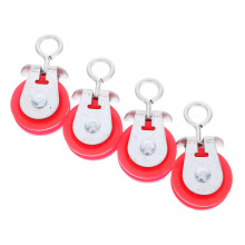 4pcs Greenhouse Pulley Kit Heavy Duty Swivel Rope Pulley for Ventilation and Farming