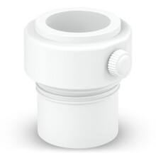 White Pool Umbrella Holder and Pole Adapter for 1.5 and 1.35 Inch Poles, Secure AllSeason Grip