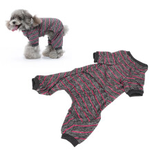 Hund gestreifte, atmungsaktive Sommerpyjamas XS Polyester, 4 Beine, Tierbekleidung
