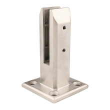 White Glass Pool Fence Spigot Stainless Steel Clamp for Balcony Railing with Neutral Finish