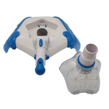 Half Moon Flexible Pool Vacuum Head with Fine Debris Filtration and Quick Corner Cleaning Net