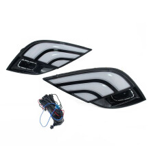 LED Daytime Running Lights for  Camry SE XSE 2018-2020 Fog Light DRL with Sequential Turn Signal