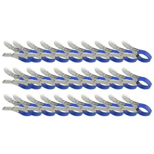 Pool Cover Clips 10 Pack Stainless Steel Black Windproof Secure Hold ScratchResistant 1