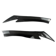 for CX-5 CX5 2013-2016 Carbon Fiber Front Headlights Eyebrow Lamp Eyelid Cover Sticker Trim