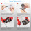 22PCS Disc Brake Caliper Press Tool Kit Piston Caliper Compressor Tool Set for Brake Pad Replac Reset with Case Red 9
