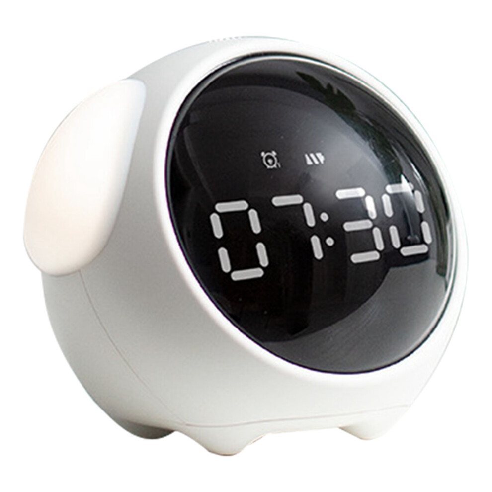 Dog-Shaped LED Alarm Clock with Voice-Activated Night Light