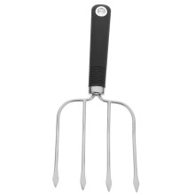 Meat Carving Fork with Stable Lock Grip, Stainless Steel Turkey Lifting Forks for BBQ and Roasting