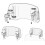 Motorcycle Windshield Grey Extension Adjustable Spoiler Deflector for      36X14cm 3