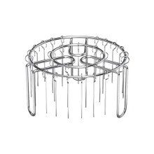 Air Fryer Grill and Skewer Rack with 25 Skewers, 360 Air Circulation Multipurpose Roasting Accessory