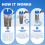 Pool Filter Cleaning Tool with Upright Automatic Rotary Stand, WaterSaving RustResistant Frame 4