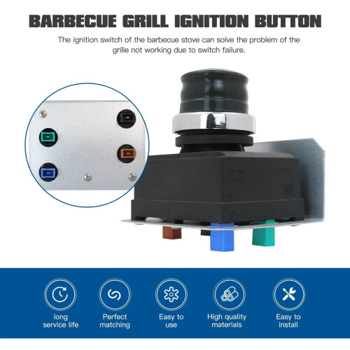 Igniter Kit 7629 Replacement for Weber Genesis E310 E320 E330 Grills, Reliable Spark Ignition 1