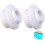 SHANKAM Adjustable  Nozzle with Swivel Head, White, Pack of 2 1