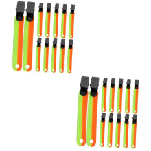 12pcs Reflective PVC Trail Marker Clips for Night Running and Outdoor Hiking Visibility