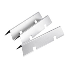 3Pcs Stainless Steel Flavor Bars Gas Grill Heat Plates for Weber 200 Series E210 E220 Rustproof Set
