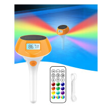 Solar Pool Lights 1600 Lumens Waterproof 22Color Underwater LED for Inground Pools with Remote