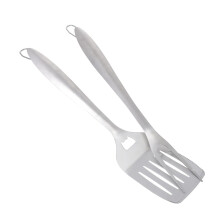 2Pcs BBQ Utensil Set Stainless Steel Grilling Tools with Spatula and Fork for Camping Outdoor Cooking