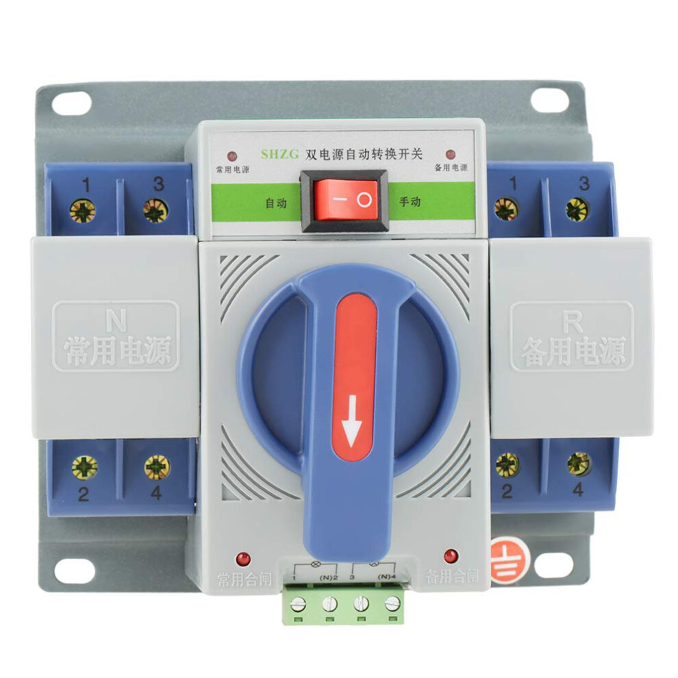 220V 63A 2P Automatic Transfer Switch With Circuit Breaker For Dual Power Home Backup 9073542598145