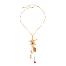 (Golden necklace) Star Pendant Necklace - Holiday Gift