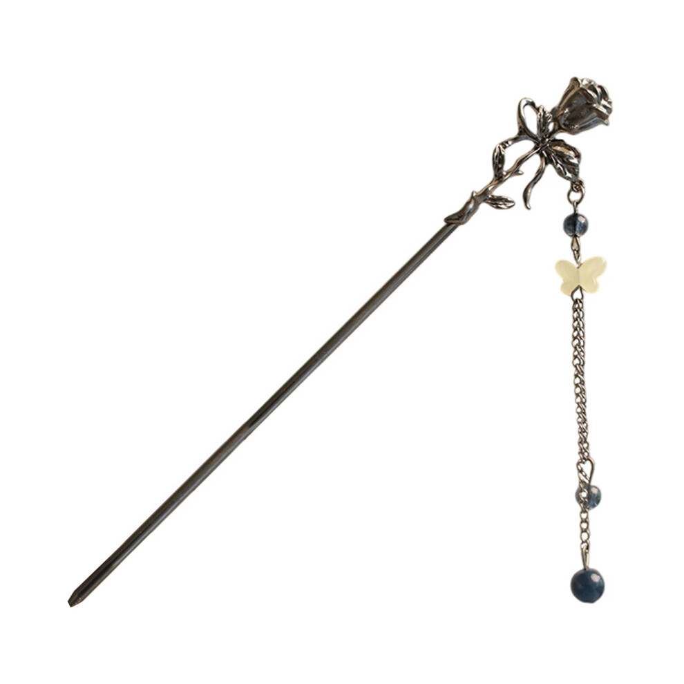 Reach-Tools (2) Floral Hair Stick With Tassel For Women