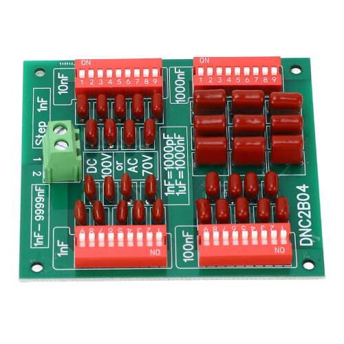 Programmable Capacitor Board 1nF-9999nF 5% Accuracy Polypropylene DNC2B04