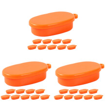30Pièces Boîte Alimentaire Mini Plastique Décorative Orange