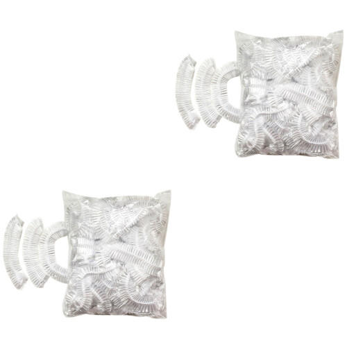 400Pièces Douche Jetables Transparentes Pour Spa Et 2