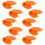 30Pièces Boîte Alimentaire Mini Plastique Décorative Orange 3