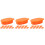 30Pièces Boîte Alimentaire Mini Plastique Décorative Orange 5