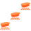 30Pièces Boîte Alimentaire Mini Plastique Décorative Orange 6