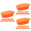 30Pièces Boîte Alimentaire Mini Plastique Décorative Orange 7