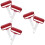 6Pièces Rouleaux Multifonction Rouge Pour Pâte De Cuisson Facile 8