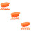 30Pièces Boîte Alimentaire Mini Plastique Décorative Orange 10