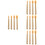 16Pcs Caulk Finishing Tools Brown Rubber Caulking Applicator Kit 7
