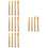 16Pcs Caulk Finishing Tools Brown Rubber Caulking Applicator Kit 8