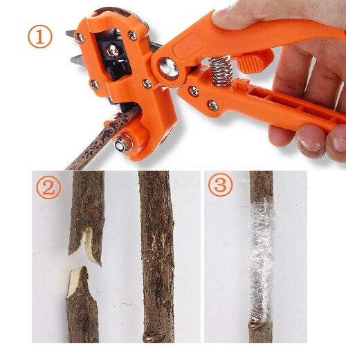 Professional 3 in 1 Grafting Tool and Pruning Shears Kit for Fruit Trees with Fast Precise Cuts 2