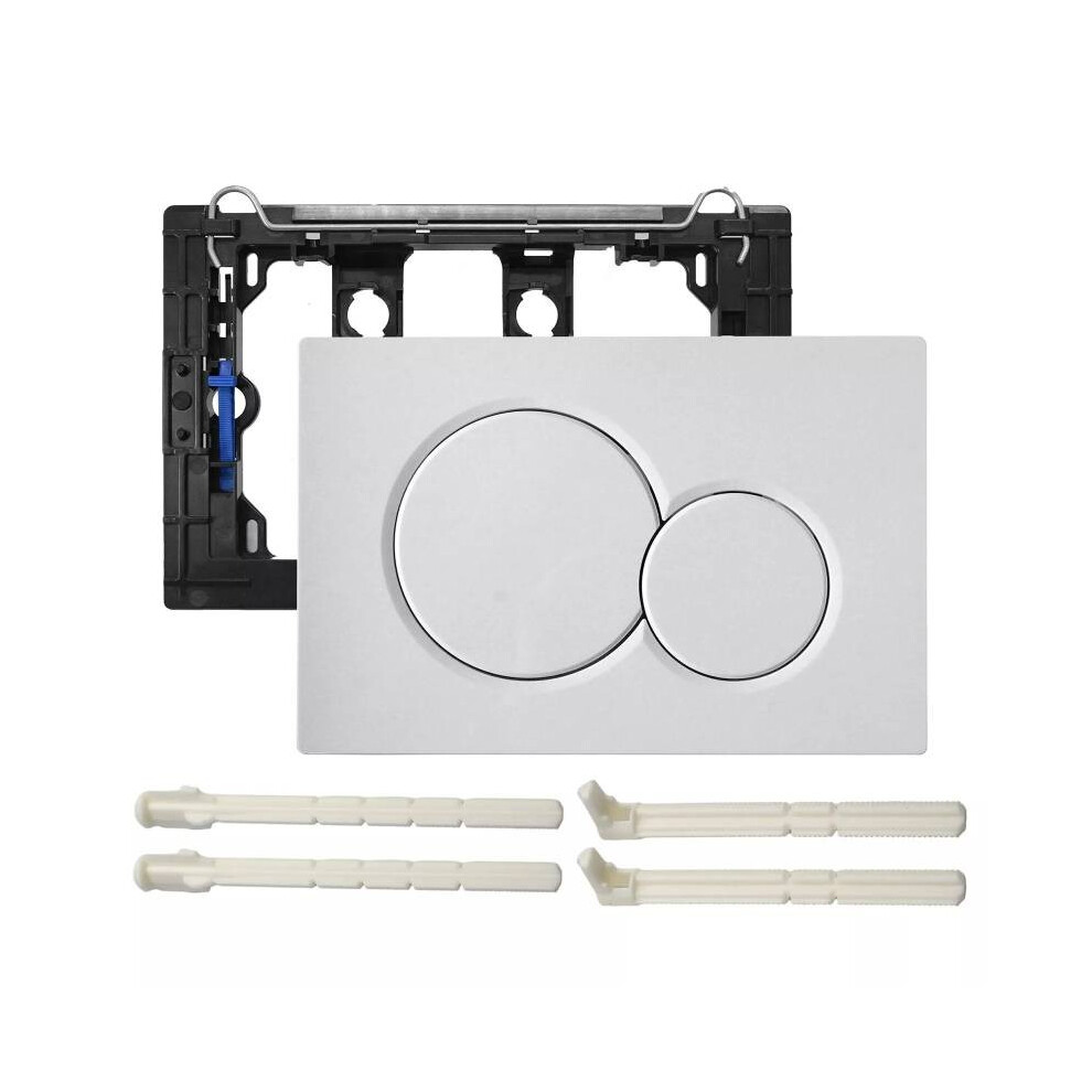 (White) Geberit For Sigma 01 Dual Push Button Flush Plate Actuator Cistern Wc Concealed