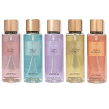 Victoria's Secret - Conjunto de 5 Brumas Corporais 250ml - Amber Romance / Coconut Passion / Love Spell / Aqua Kiss / Velvet Petals -