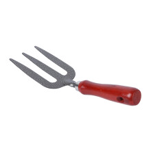Hand Rake and Garden Fork Set, Durable Iron Tines, Ergonomic Wooden Handle for Pots and Tight Spaces