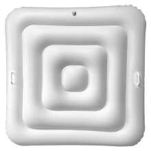Inflatable PVC Hot Tub Cover 55in Square Spa Lid with Handle, Insulated Heat Retention, Rainproof Outdoor Protection