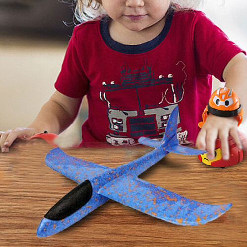 2X Funny EPPThrowing Glider Airplane Inertia Aircraft Toy Hand Launch Airplane Model 2