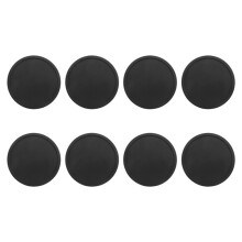 Schwarzer Silikon Untersetzer 32Er-Set Rutschfeste, Runde, Weiche, Schlanke und Haltbare, Leicht Zu Reinigende, Schwarze Untersetzer