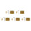 5X 3 String Guitar  String Bridge Bridge Pull String Hard Tail Guitar Bridge Tail 3 String Guitar Replacement Gold 2