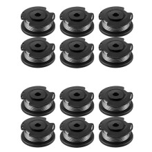 Lot de 12 Bobines et Fil de Coupe-Bordures F016800569 pour EasyGrassCut 23, 26, 18, 18-230, 18-260, 18-26 de Remplacement
