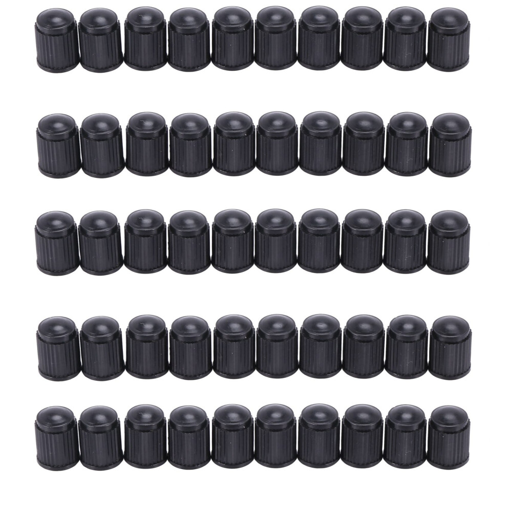 80Pcs Plastic Bike Bicycle Valve Dust Caps Car Van Motorbike Tyre Tubes Black 4713743682032