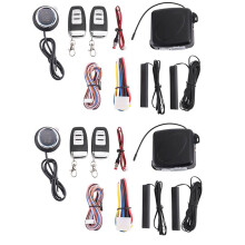2X Car SUV PKE Keyless Entry Engine Start Alarm System Push Button Start System Remote Stop