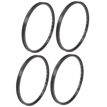 4X MEIJUN Mountain Bikes Road Folding Bicycles 20 Inch 406 32 Holes Disc Brake Rim Parts Double-Disc Rims Wheels(Black)