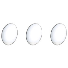 3X Silber Tone 3,7 Zoll Durchmesser Runde Rückspiegel Blind Spot für Auto