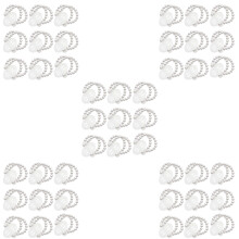 80Stck Elastische Perle Handgelenkbänder Corsage Zubehör Hochzeit Handgelenk DIY KüNstliche Blumen Dekor für Hochzeit Strandparty