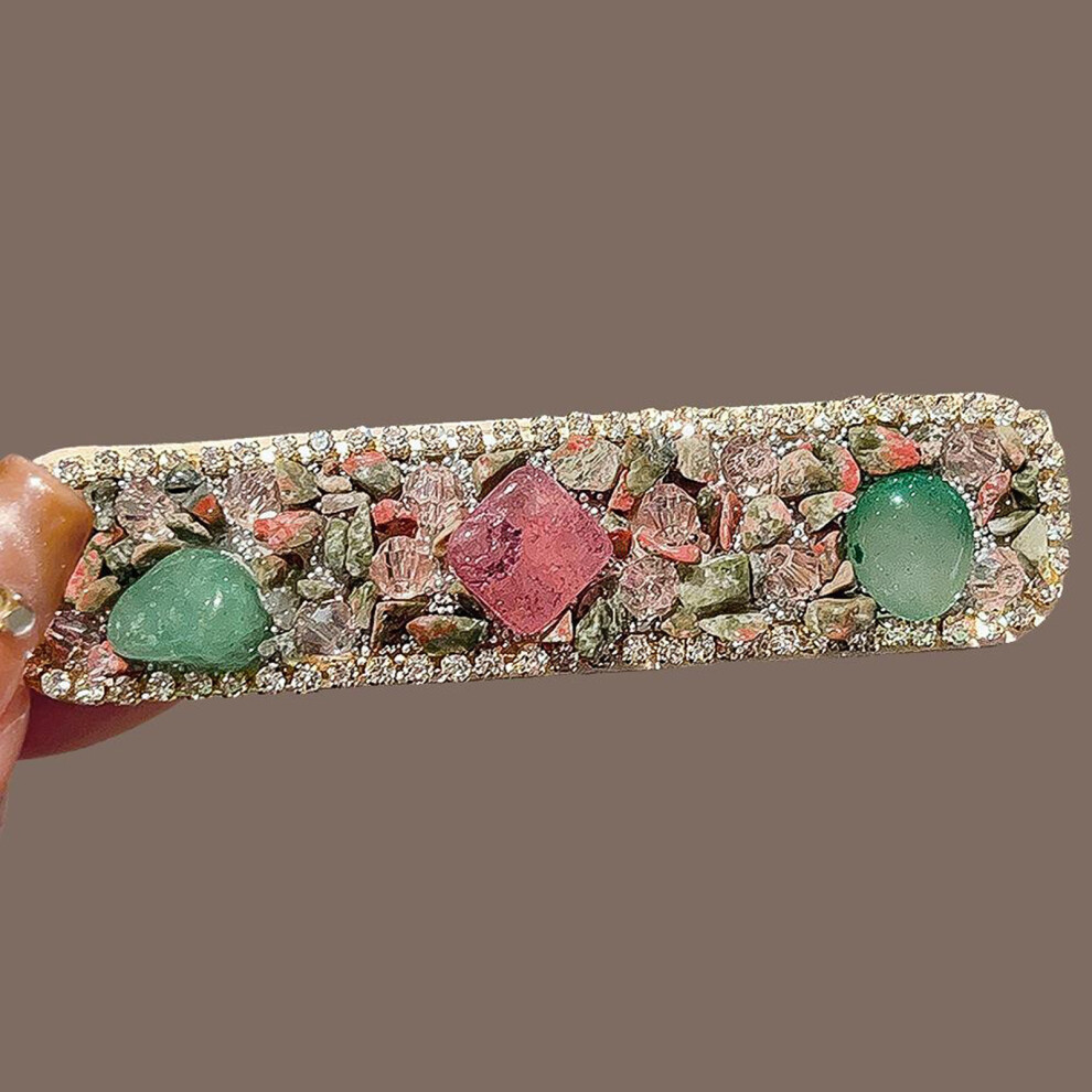 Phui-Pet-Supplies Vintage Crystal Hair Clip For All Hair Types