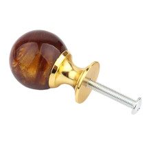 (Tiger Eye Ball) Poignées de Cabinet en Résine, Design Sphère Unique